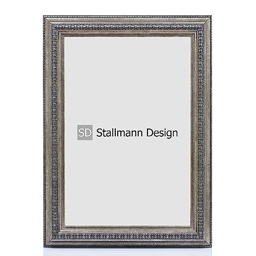 Stallmann Design Barockrahmen “FAME” | 10x15 cm | Braun | Echtholz-Bilderrahmen antik | 80 andere Größen verfügbar | Fotorahmen aus Holz im Vintagestyle von Stallmann Design