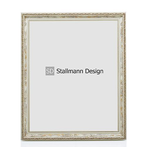 Stallmann Design Barockrahmen “OIA” | 10x15 cm | Vintage | Echtholz-Bilderrahmen antik | mit Kunstglas | Fotorahmen aus Holz im Vintagestyle von Stallmann Design