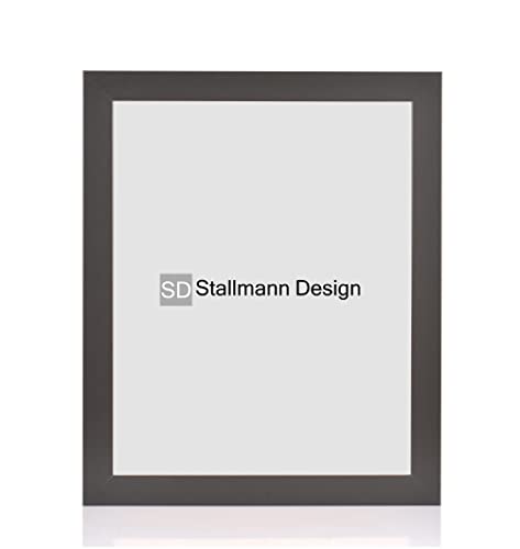 Stallmann Design Bilderrahmen 20x28 cm schwarz Holz mit Acrylglas Rahmen-Breite 40mm Posterrahmen Wechselrahmen von Stallmann Design