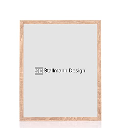 Stallmann Design Bilderrahmen 20x30 cm sonoma-eiche Holz mit Acrylglas Rahmen-Breite 20mm Posterrahmen Wechselrahmen von Stallmann Design