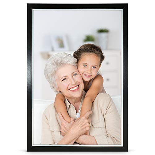 Stallmann Design Bilderrahmen 34x96 cm schwarz Rahmen fuer Dina 4 und 60 andere Formate Fotorahmen Wechselrahmen aus Holz MDF mehrere Farben wählbar Frame für Foto oder Bilder von Stallmann Design