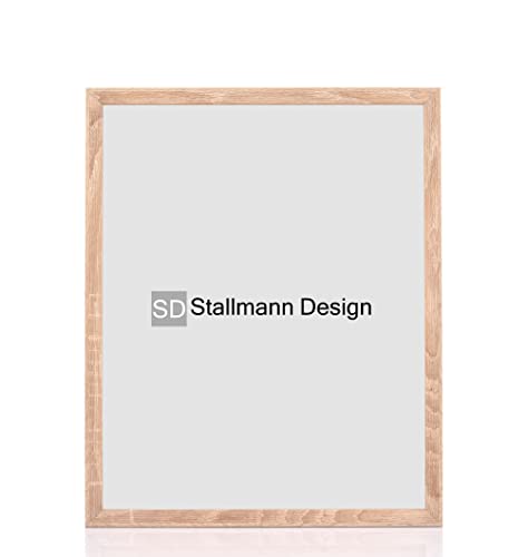 Stallmann Design Bilderrahmen 36x49 cm (PUZZLEFORMAT) sonoma-eiche Holz mit Acrylglas Rahmen-Breite 20mm Posterrahmen Wechselrahmen von Stallmann Design