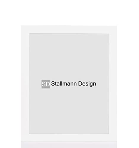 Stallmann Design Bilderrahmen 45x60 cm weiß Holz mit Acrylglas Rahmen-Breite 40mm Posterrahmen Wechselrahmen von Stallmann Design