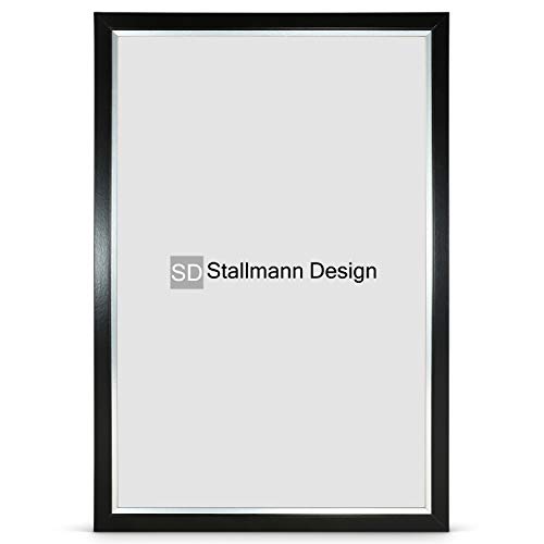 Stallmann Design Bilderrahmen my Frames DIN A3 29,7x42 cm schwarz Rahmen fuer Dina 4 und 60 andere Formate Fotorahmen Wechselrahmen aus Holz MDF mehrere Farben wählbar Frame für Foto oder Bilder von Stallmann Design