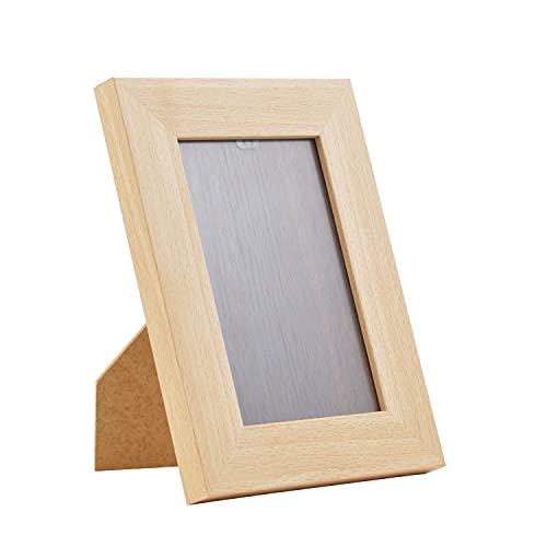 Stallmann Design Bilderrahmen-Set Holz Buche 3er Set 21x29,7 cm (DIN A4) Bilderrahmen-Set mit Standfuß in verschiedenen Größen und Farben erhältlich Rahmen mit bruchsicherem Kunstglas von Stallmann Design