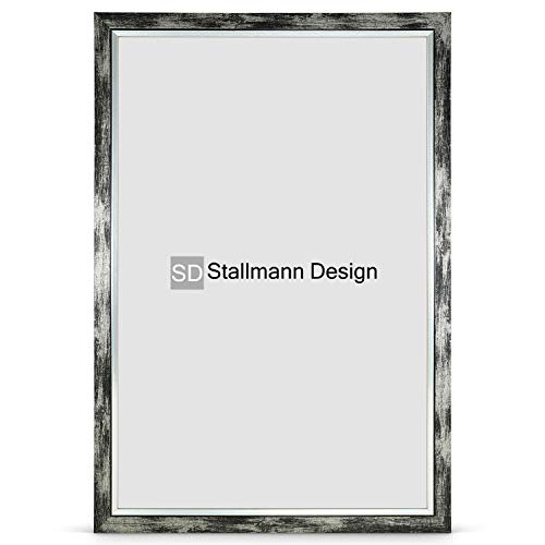 Stallmann Design Bilderrahmen my Frames 10x15 cm schwarz gewischt Rahmen fuer Dina 4 und 60 andere Formate Fotorahmen Wechselrahmen aus Holz MDF mehrere Farben wählbar Frame für Foto oder Bilder von Stallmann Design