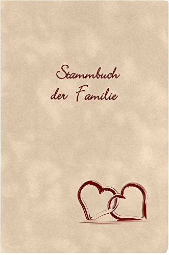 Stammbuch MAGRIT - creme, Velours, Farbprägung Braun, Stammbuchformat - für die traumhafte Hochzeit von Stammbuch der Familie