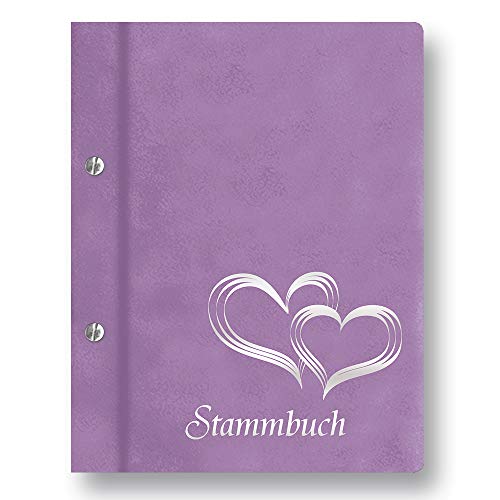 Stammbuchshop stb_Glamour_Flieder_a5 Familienstammbuch, 23 x 18 x 1,7 cm von Stammbuchshop