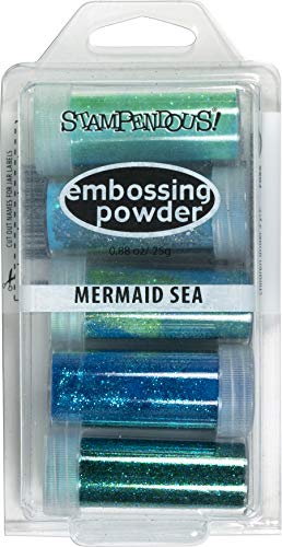 STAMPENDOUS EK31 Embossing KIT Mermaid Prägeset Meerjungfrau SE, Sortiment von Stampendous