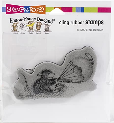 Stampendous Gummistempel, Motiv: Hausmaus, Schlitten von Stampendous