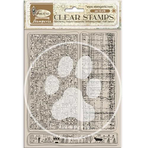 Stamperia - Acrylic Stamp for Scrapbooking, Albums, Card Making, Bullet Journalling and More, Transparent, Long Lasting, Easy to Clean, Perfect for Hobbies, Crafts, and Gifting (Fortune - Egypt) von Stamperia