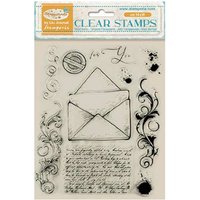 Clear-Stamps "Masquerade" - Letter von Stamperia