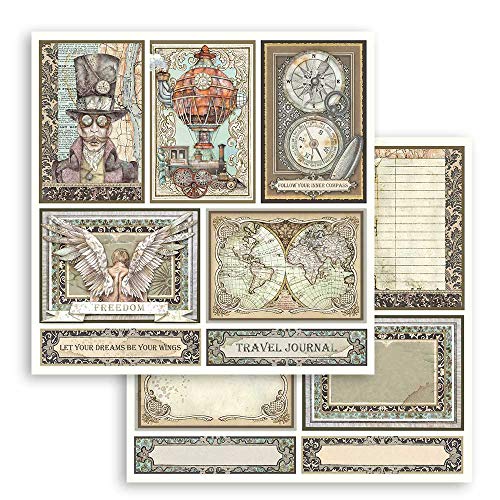 STAMPERIA INTERNATIONAL, KFT SBB750 Scrapbooking Papier zweiseitig Sir Vagabond Karten, 31.5cmX30.5cm von Stamperia