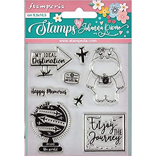 STAMPERIA INTERNATIONAL, KFT WTKJR04 Stempel, Hyppo by Johanna Rivero von Stamperia