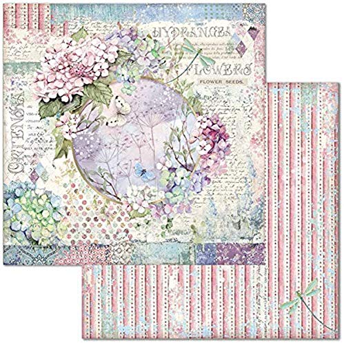 STAMPERIA SBB696 DS PAPR12 Scrapbooking Doppelseitiges Papier Garland, Mehrfarbig, 30,5x30,5 von Stamperia