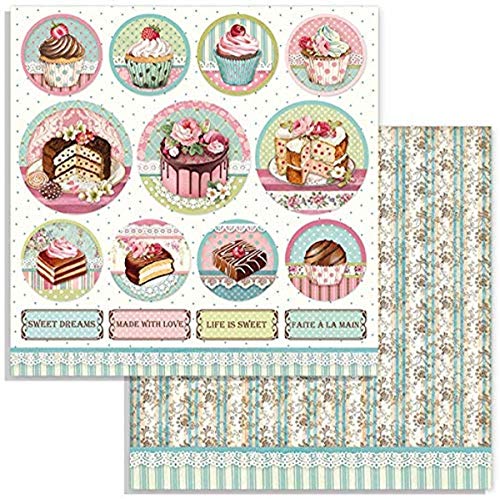 Scrapbooking Scrapbooking Doppelseitiges Papier Mini cake rounds von Stamperia