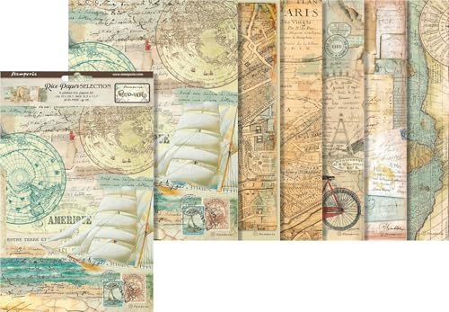 Selection 6 Rice paper A4 - Around the world von Stamperia