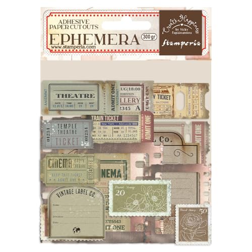 Stamperia, Create Happiness Christmas Ephemera Tickets von Stamperia