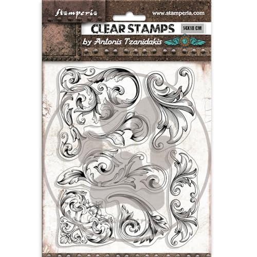 Stamperia - Acrylic Stamp for Scrapbooks, Albums, Cards, Bullet Journals and More, Transparent, Long Lasting, Easy to Clean, Perfect for Crafts and Gifting (Sir Vagabond in Fantasy World - Greeks) von Stamperia