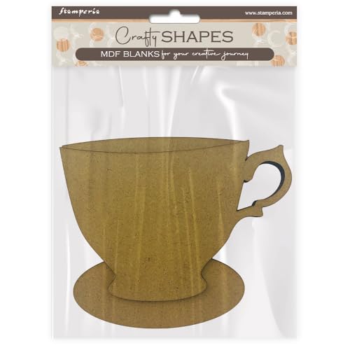 Stamperia Crafty Shapes, Thickness 3 mm, Ideal for Photos, Place Cards or Notes, Decoration and Craft Cup von Stamperia