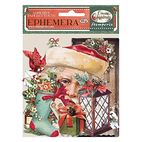 Stamperia DFLCT08 Ephemera – Klassisches Weihnachtsfest, Mehrfarbig, bag von Stamperia