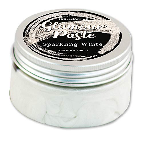 Stamperia K3P61A Glamour Paste ml 100-Sparkling, Glitter White, 100 ml, 3 von Stamperia