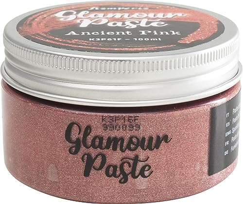 Stamperia K3P61F Glamour Paste ml 100-Ancient, Ancient Pink, OSFA, 3 Count von Stamperia