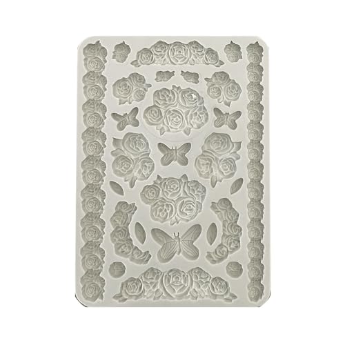 Stamperia KACMA529 Shabby Rose Silicon Mold, Multicolor, 14,8 x 21 x 1,1 cm von Stamperia