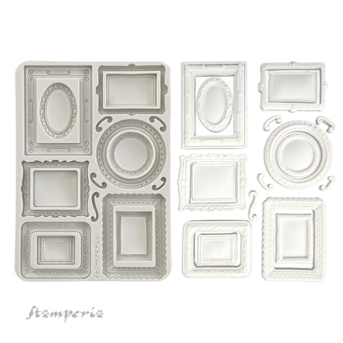 Stamperia KACMA541 Silicon Mould A5, Grey, 14.8 x 21 x 1.1 cm von Stamperia