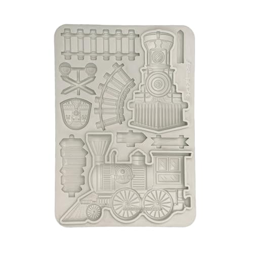 Stamperia KACMA549 Silicon Mould A5, Grey, 14,8 x 21 x 1,1 cm von Stamperia