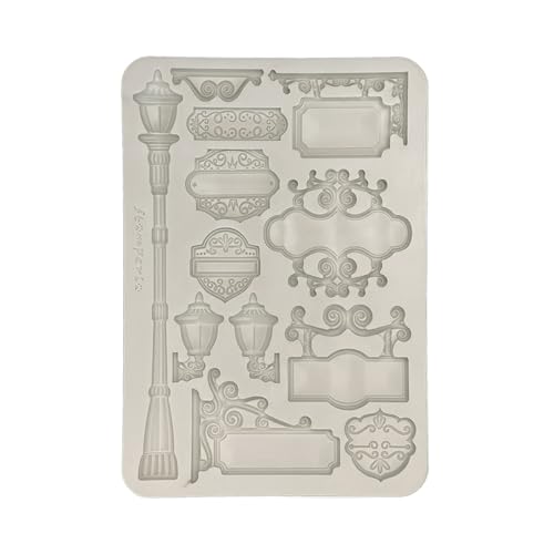 Stamperia KACMA551 Silicon Mould A5, Grey, 14,8 x 21 x 1,1 cm von Stamperia