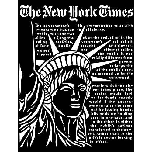 Thick stencil cm 20X25 - Sir Vagabond Aviator Statue of Liberty von Stamperia