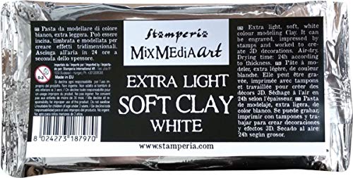 Stamperia Soft Clay, 160 g, Weiß von Stamperia