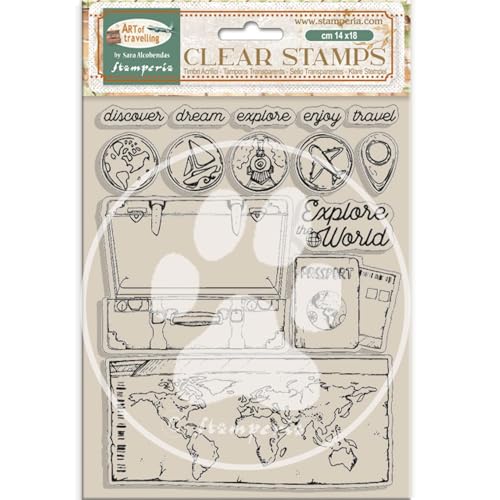 Stamperia WTK209 Acrylic Stamp, Clear, 14 x 18 x 1 cm von Stamperia