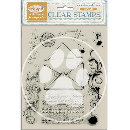 Stamperia WTK210 Acrylic Stamp, Clear, 14 x 18 x 1 cm von Stamperia