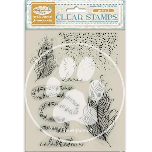 Stamperia WTK211 Acrylic Stamp, Clear, 14 x 18 x 1 cm von Stamperia