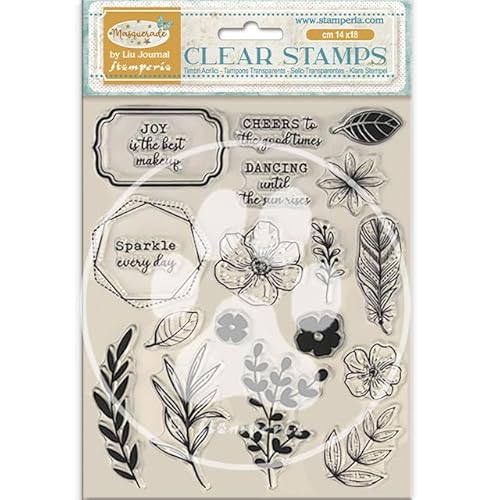 Stamperia WTK214 Acrylic Stamp, Clear, 14 x 18 x 1 cm von Stamperia