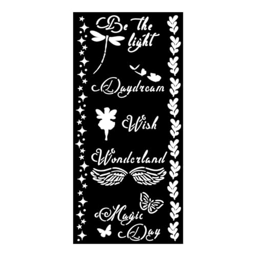 Thick stencil cm 12X25 - Wonderland Magic Day von Stamperia