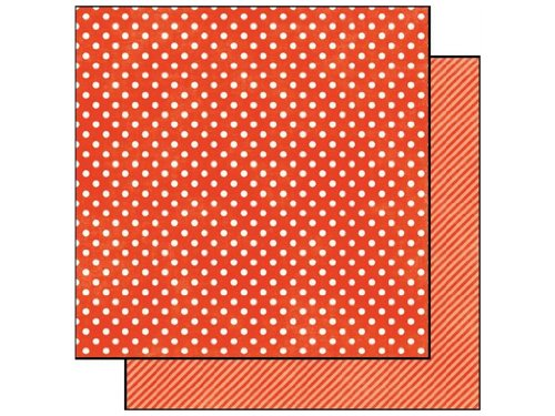 Dots & Stripes Doppelseitiger Karton, 30,5 x 30,5 cm, Marienkäfer, kleine Punkte, 25 Stück pro Packung von Stampers Anonymous