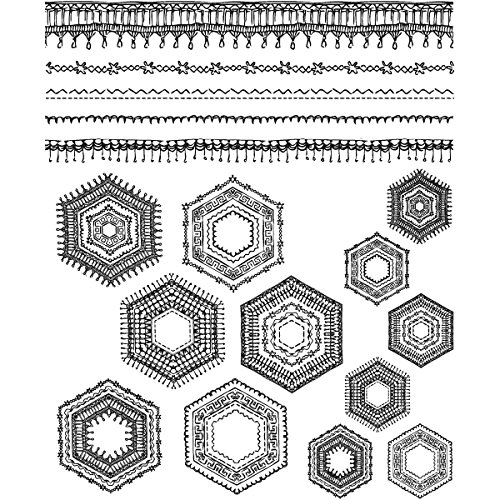 Stempel Anonymous cms270 Tim Holtz selbst Stempeln, Mehrfarbig, 7 x 21,6 cm von Stampers Anonymous