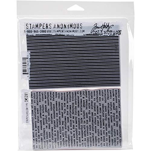 Stempel Anonymous cms281 Tim Holtz selbst Stempeln, Mehrfarbig, 7 x 21,6 cm von Stampers Anonymous