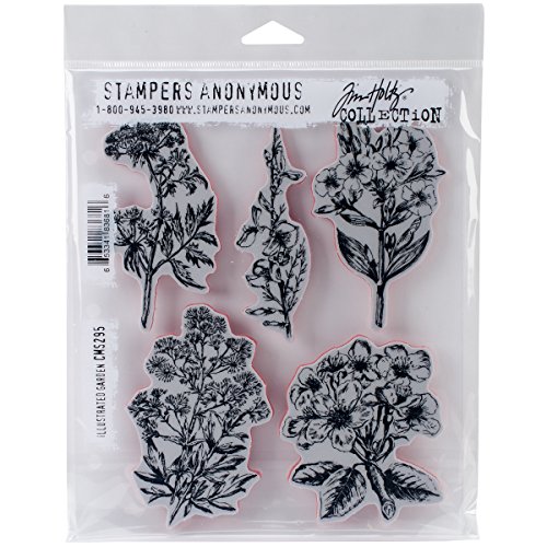 Stampers Anonymous - Rechteckige Gummi Gummistempel - Set - Mehrfarbig - 24.5 x 18 cm - 21.6 x 17.8 cm - 0.6 cm - Geeignet für Kunstwerke zu Hause - Einfache Verwendung und Lagerung von Stampers Anonymous