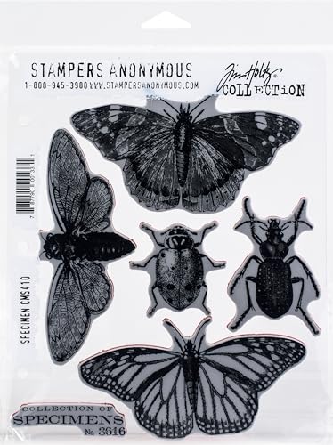 Tim Holtz - Stampers Anon Stempel-Set „Specimen“, Einheitsgröße Tim Holtz - Stampers Anon Stempel-Set „Specimen“, Einheitsgröße von Stampers Anonymous