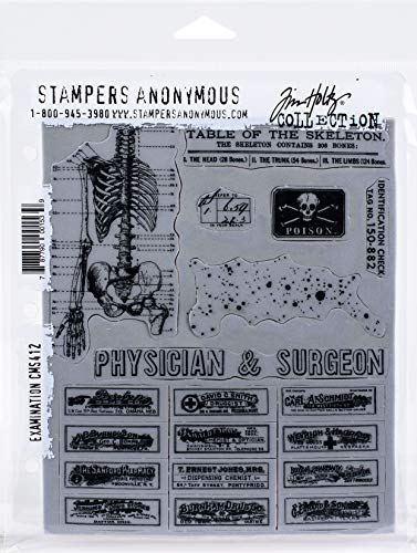 Tim Holtz - Stampers Anon Stempel-Set für Prüfung, Untersuchung von Stampers Anonymous