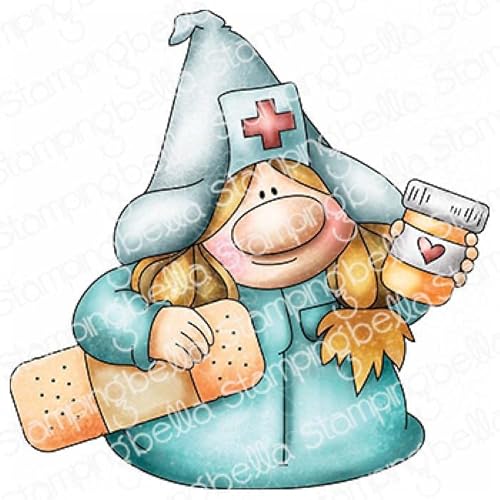 Stamping Bella, Rubber Stamp, GNOME NURSE von Stamping Bella