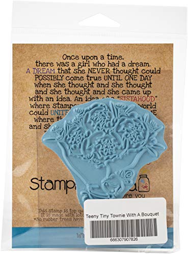 Stamping Bella Cling Stamps-Teeny Tiny Townie mit einem Blumenstrauß von Stamping Bella