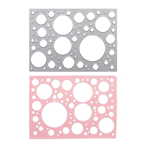 Stanzenshop Stanzschablone Platte mit Kreisen, Stanzformen, Schablonen, Scrapbooking, Kartenherstellung, DIY, Prägeschablonen, Papierkarten, Cutting Dies von Stanzenshop.de