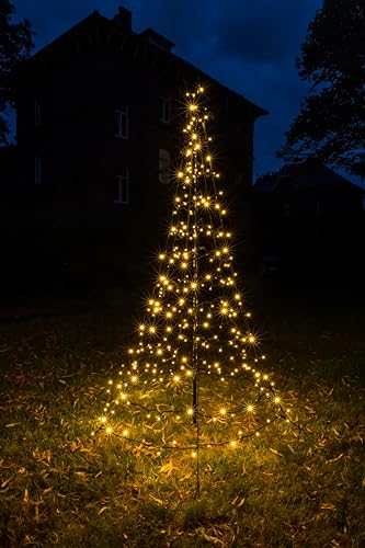 Star-Max Galaxy LED-Tannenbaum 200 cm, Durchmesser ca. 140cm 35236T Schwarz von Star-Max