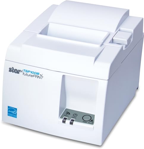 Star Micronics TSP143III Thermo-Rechnungsdrucker, selbstschneidend und mit internem Netzteil, weiß, 1 von Star Micronics