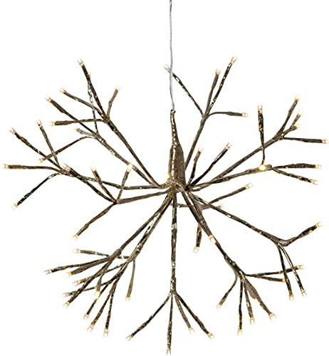 3D-LED-Hängestern"Firework" 64 warmwhite LED, gold, ca. 40x40 cm von Star